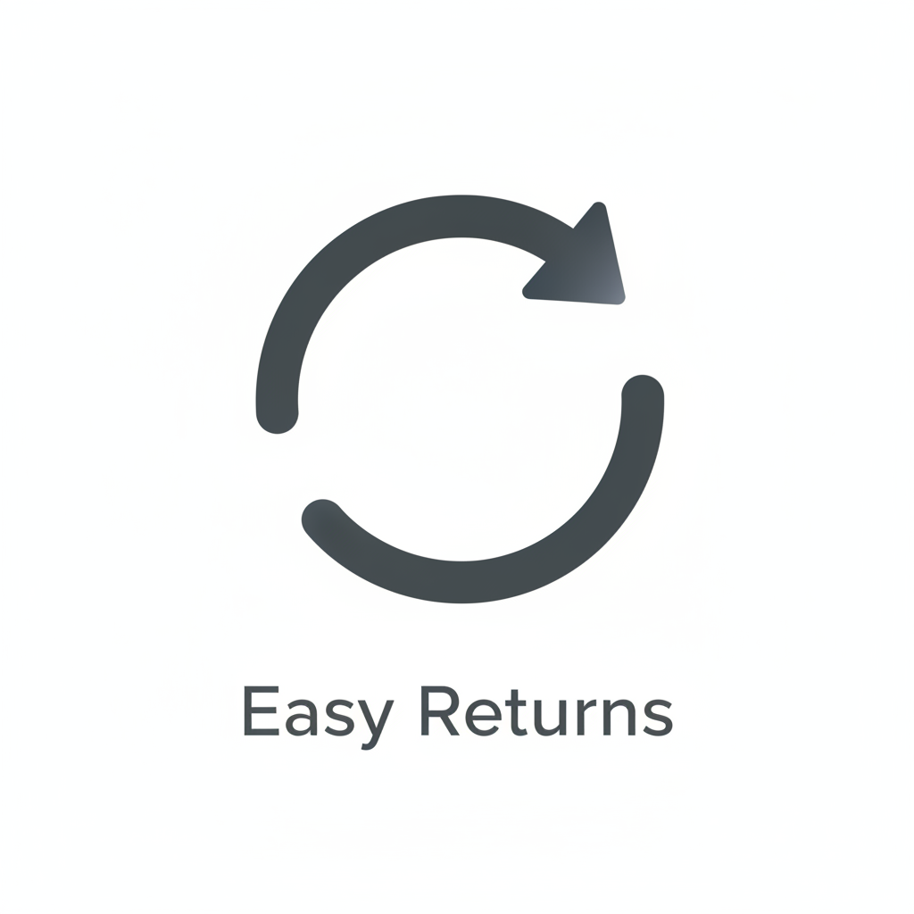 easy return icon with text png